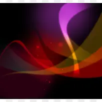红色紫色黄色线条交织组成的抽象图案