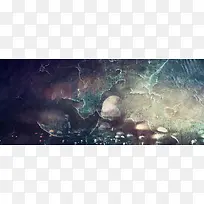 干涸水纹纹理banner