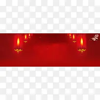 元宵底纹梦幻红色banner背景
