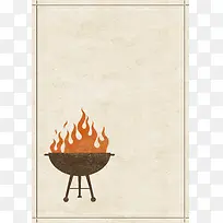 烧烤海报设计