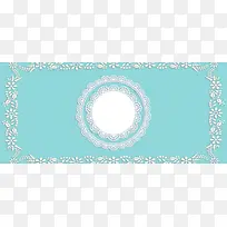 蓝色婚礼质感纹理蓝色banner背景