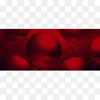 网格 方格 红色 渐变 圆球 球体