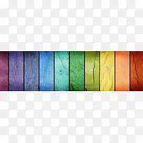 彩虹色木板纹理背景