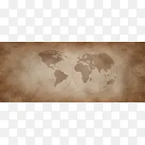 地图地球牛皮纸