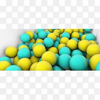 黄球 青球 质感 光泽