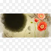 中国风麻布质感背景