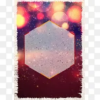 菱形霓虹波点星光点缀背景