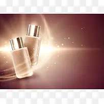 质感光效化妆品产品广告梦幻背景素材