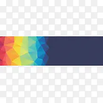 彩色几何形banner背景