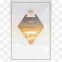 简约时尚线条边框广告