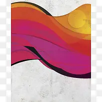 红橙渐变海报背景素材