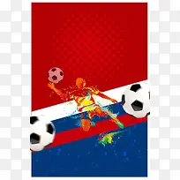红色激战世界杯海报