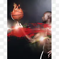 篮球训练营海报背景素材