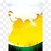 男人节啤酒背景素材