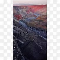 野外丘陵风景摄影H5背景