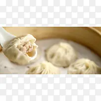 中华美食灌汤小笼包