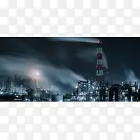 摄影工厂烟筒背景