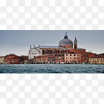 意大利威尼斯水城旅游海报背景图