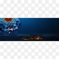 城市夜景背景banner