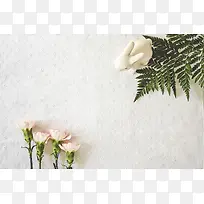 清新花卉装饰摄影海报