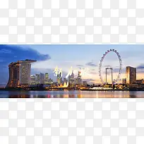新加坡旅游海报banner图