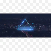 淘宝双12商务活动城市风景背景素材