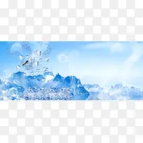 冰山背景图