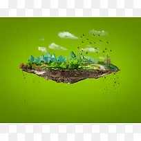 公益环保海报背景素材