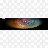 仰望星空背景图