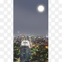 城市夜景背景