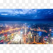 上海陆家嘴城市景色高清摄影图片