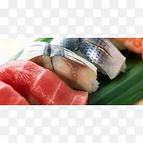 美食肉类鱼肉寿司食品淘宝背景