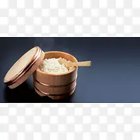 大米白米饭背景