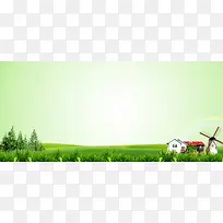 生态绿色环保和谐清新海报banner