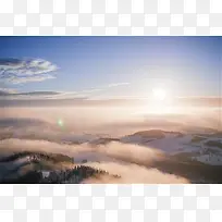 蓝天白云唯美背景