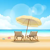 夏日海滩度假风景主图