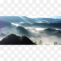 山雾风光背景图
