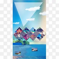 普吉岛旅游海报背景素材