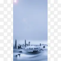迪拜云雾背景