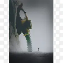 珍爱生命 远离雾霾 背景素材