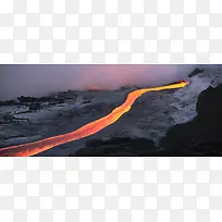火山岩浆背景