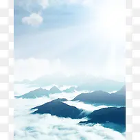 大气山河摄影平面广告