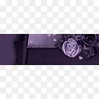 紫色丝带花朵摄影背景