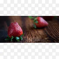 摄影新鲜草莓
