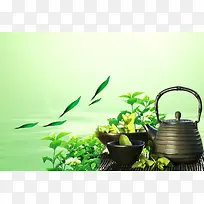 茶海报图片背景素材