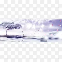 紫色唯美背景