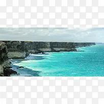 蓝色海岸背景