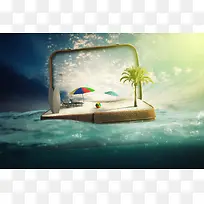 科技海面海报