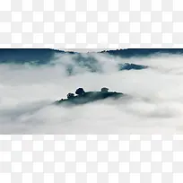 山脉白雾背景