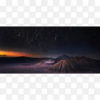 火山流星淘宝海报背景banner